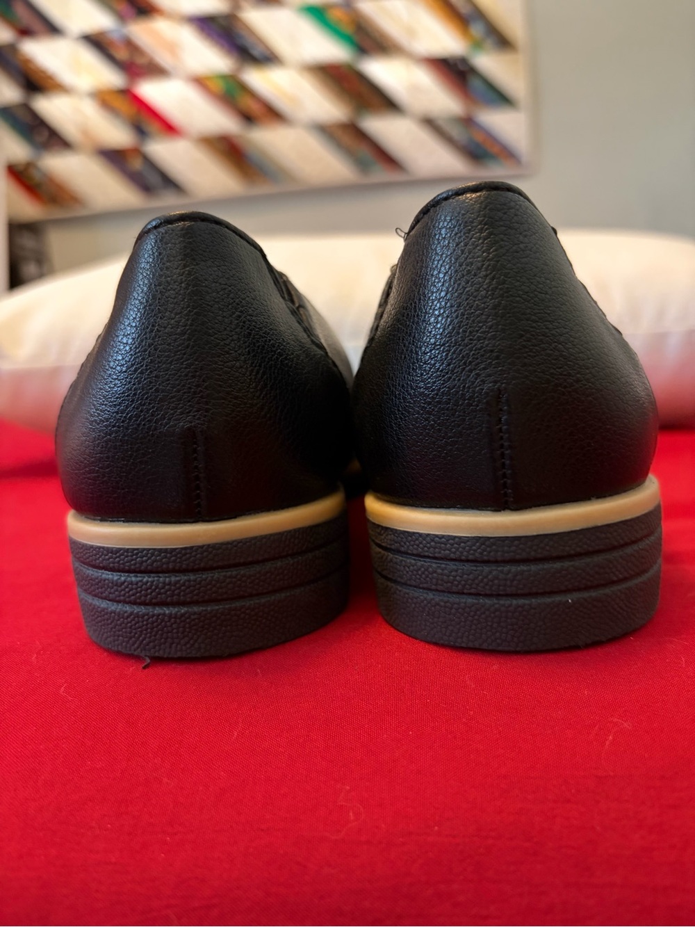 SOUL Naturalizer Women's Black Leather Slip-On Flats - Picture 6 of 10